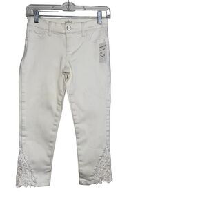 SOHO Jeans Women's White Legging Crop Denim Jeans Size 0 NEW !